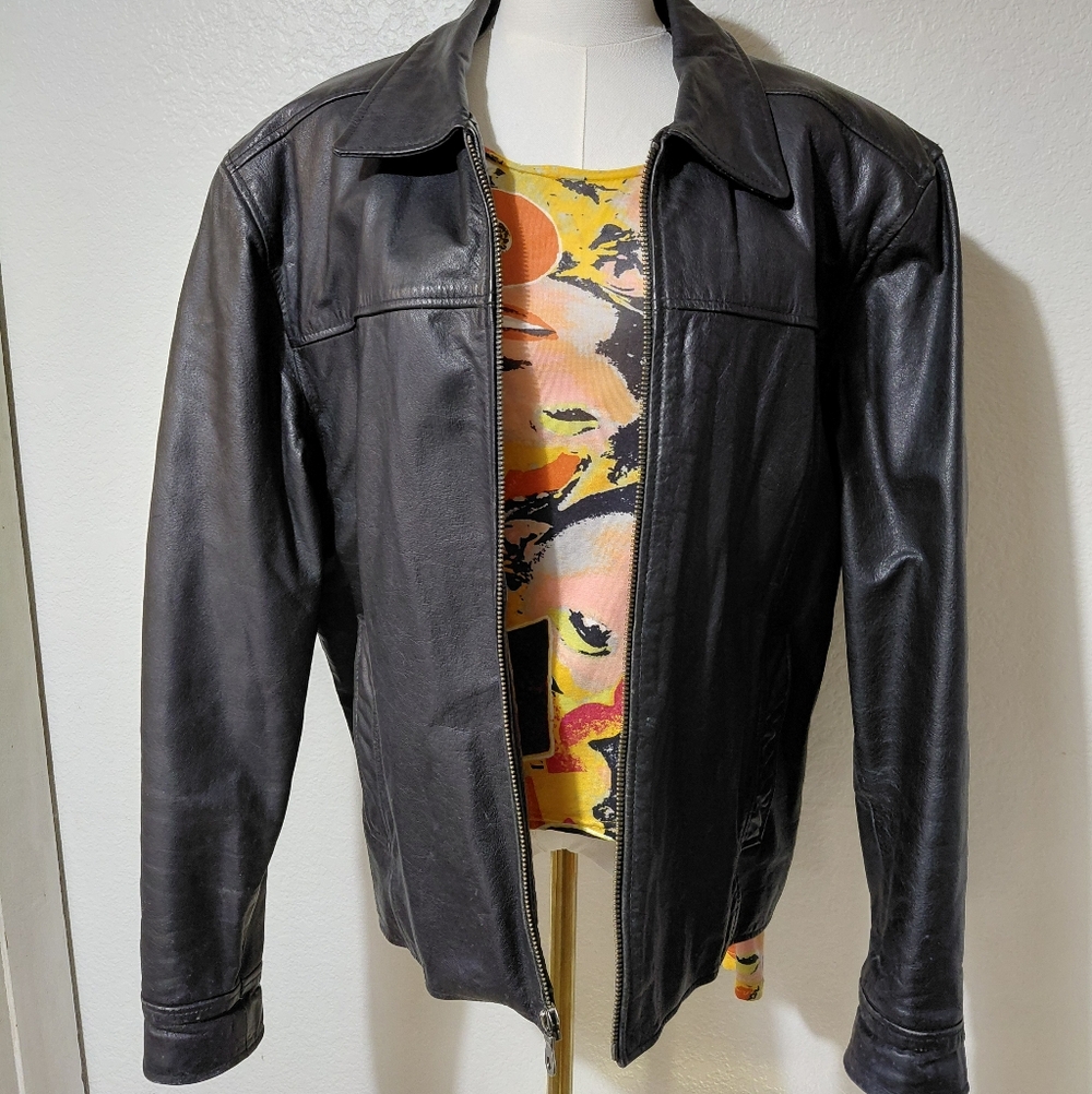 Wilsons Leather Thinsulate Black Jacket Men’s Medium